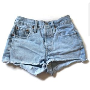 Levi 501 Denim Shorts Size 24